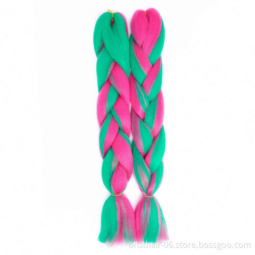 MYZYR Ombre Jumbo Braids Hair 24inch 100g Synthetic Crochet Braids Hair Extensions Fiber For Women One Tone Two Tone Three Tone
